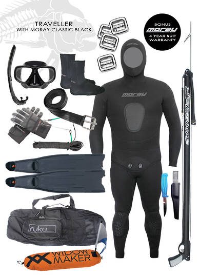 Traveller Spearfishing Package | BLACK